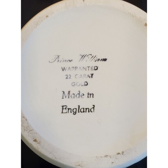 PRINCE WILLIAM WARE VINTAGE BEER STEIN ANTIQUE MORRIS AUTO 22K GOLD ENGLAND - Picture 10 of 12